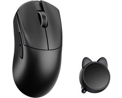 WLMouse Huan Stainless Magnesium Alloy Wireless Black - Muis Draadloos - 5 knoppen - 8000Hz - PAW 3950HS - Zwart
