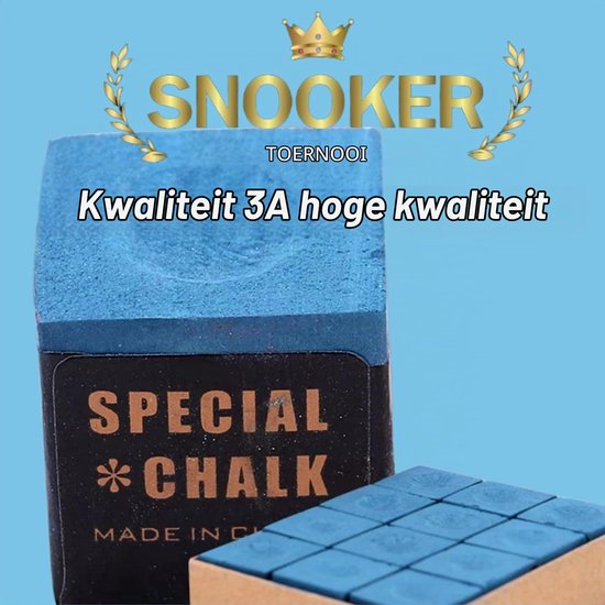 Biljartkrijt 12 Stuks Blauw - Pool Keu Krijt - Gips - Fijn Punt - Duurzaam - Voor Beginners En Professionals — afbeelding 3