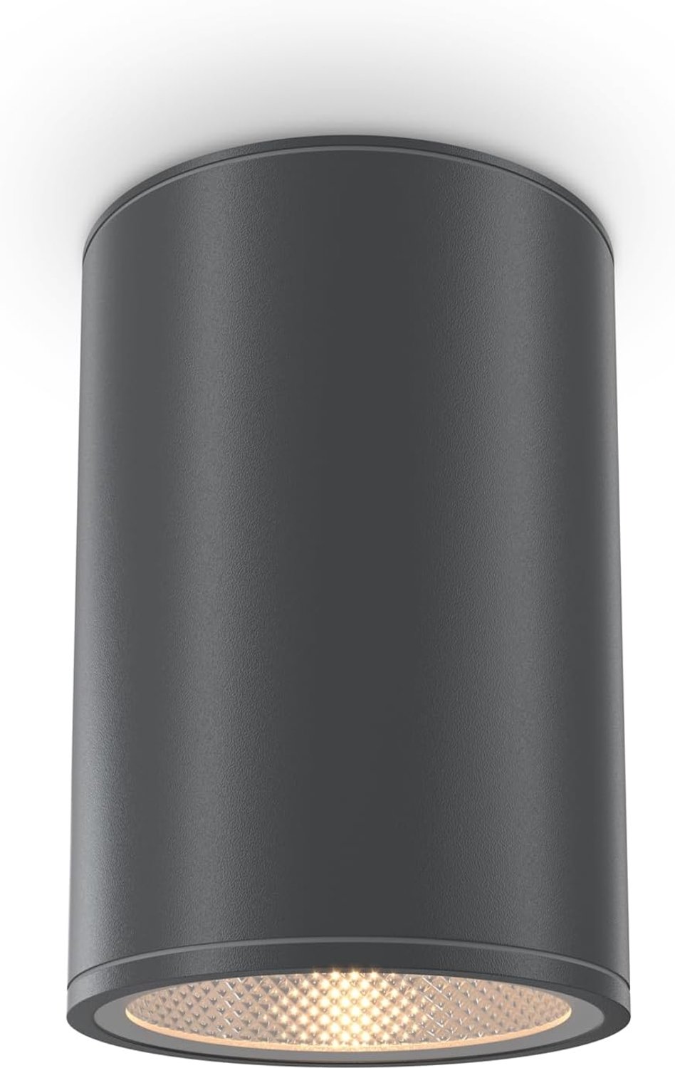 Maytoni LED plafondspot buiten IP65 – grafietgrijs, 12 W, 1300 lm Zwart