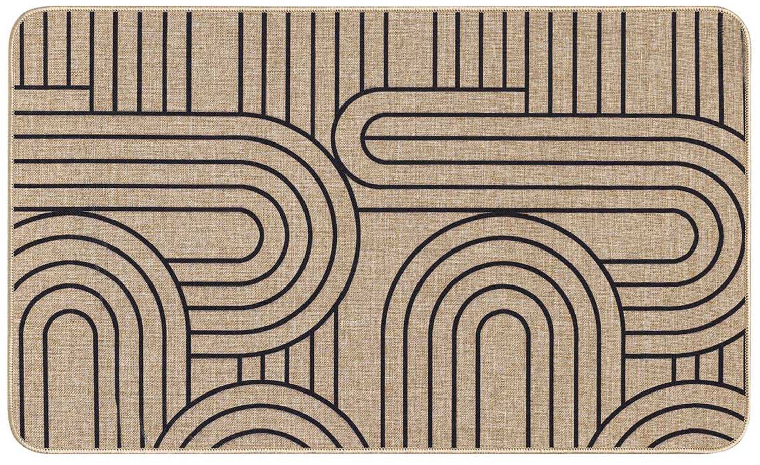 Douceur d'intérieur - Geweven vloerkleed met patroon, 45 x 75 cm, MODUL