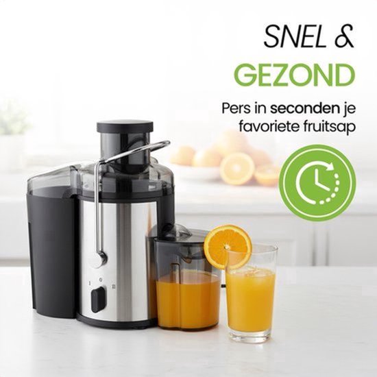 Sapcentrifuge voor Groenten & Fruit - 2 Snelheden - Grote Vulopening - Juicer met Pulpcontainer - 500W van Golermo — afbeelding 3