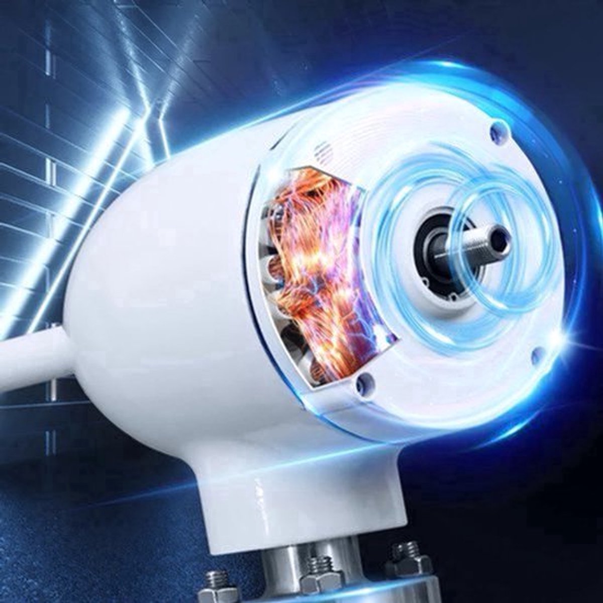 Windturbine - Windmolen - Windturbine Generator - Windenergie - 4000W - 48V - met MPPT Controller - Stille en Efficiënte 3-Bladige Oplossing - voor Huishoudens en Off Grid Toepassingen