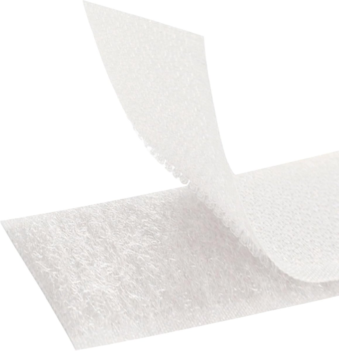 Klittenband - Wit - 1 m x 100 mm - Dubbelzijdige Naaiband met Haak en Lus - Voor Kleding en Doe-Het-Zelf