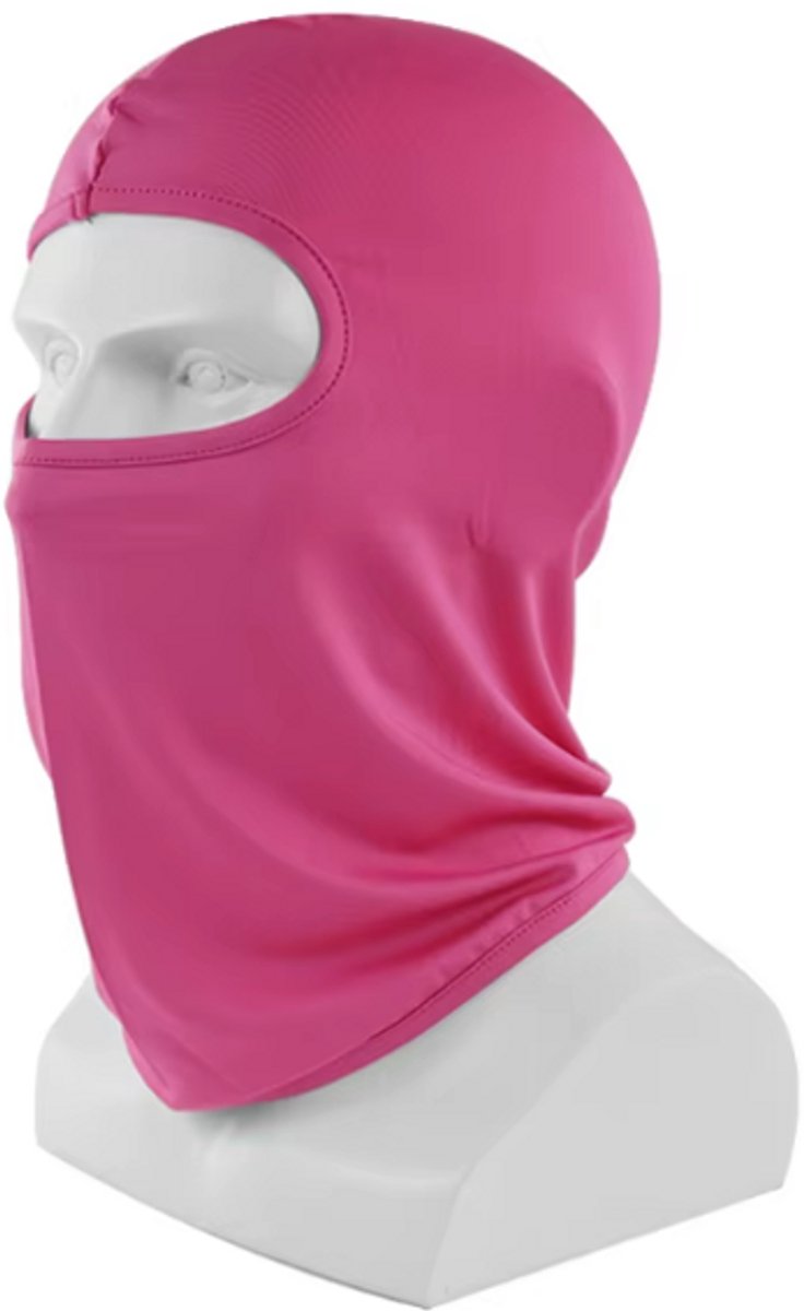 Go Go Gadget Bivakmuts Facemask Volwassenen Skiën Snowboarden Wielrennen Schaatsen Nekwarmer One Roze