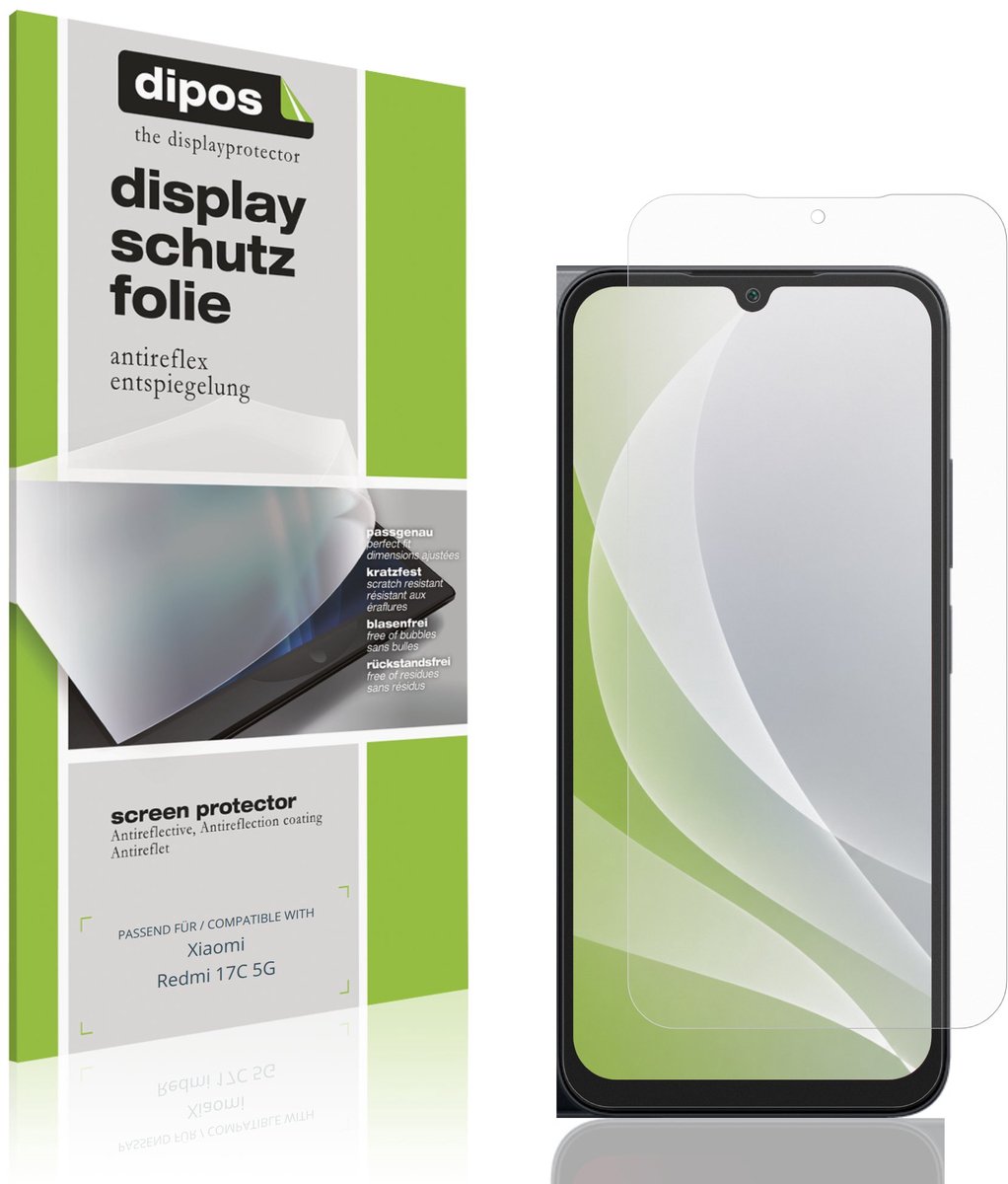 dipos – 4x Matte Beschermfolie geschikt voor Xiaomi Redmi 17C 5G | Krasbestendige & antireflecterende Screenprotector Ultra-Thin