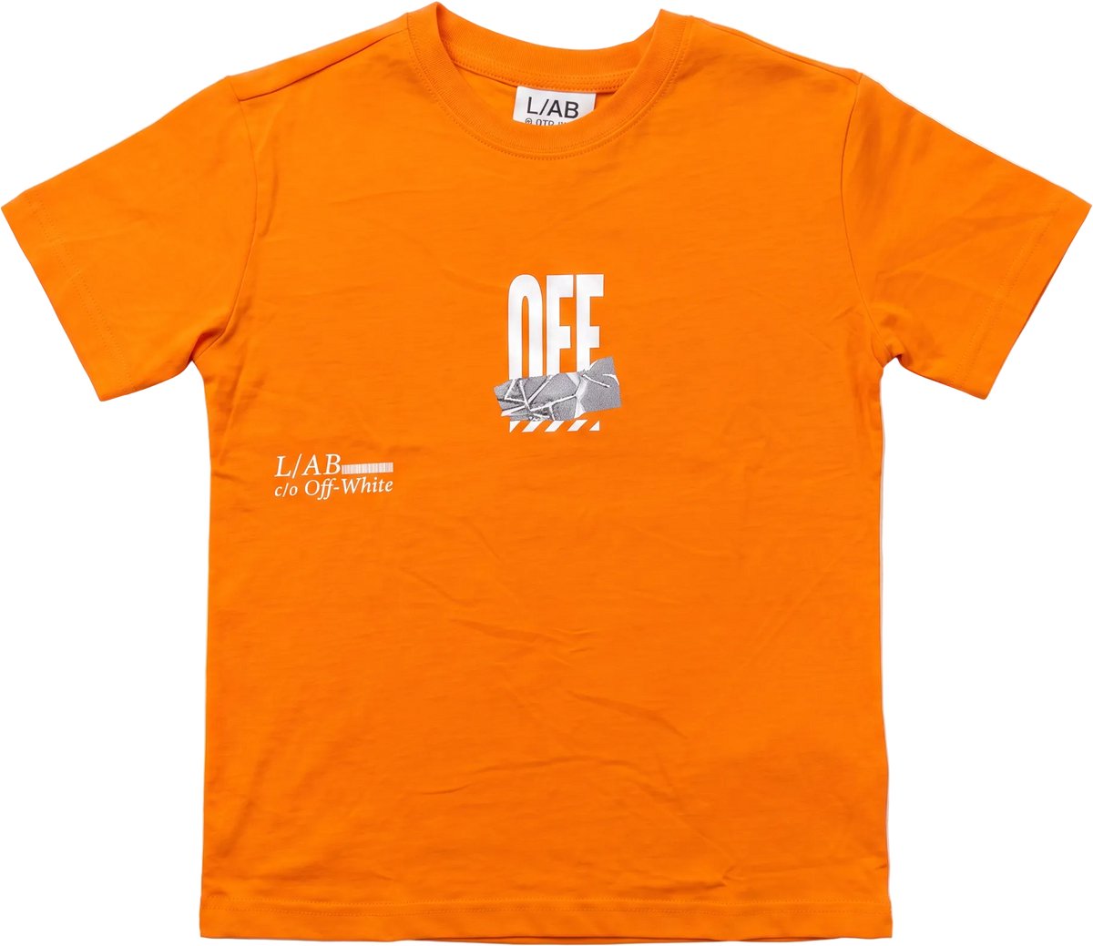 L/AB Off-White t-shirt jongens Off Duct Tape Orange Tiger - maat 152