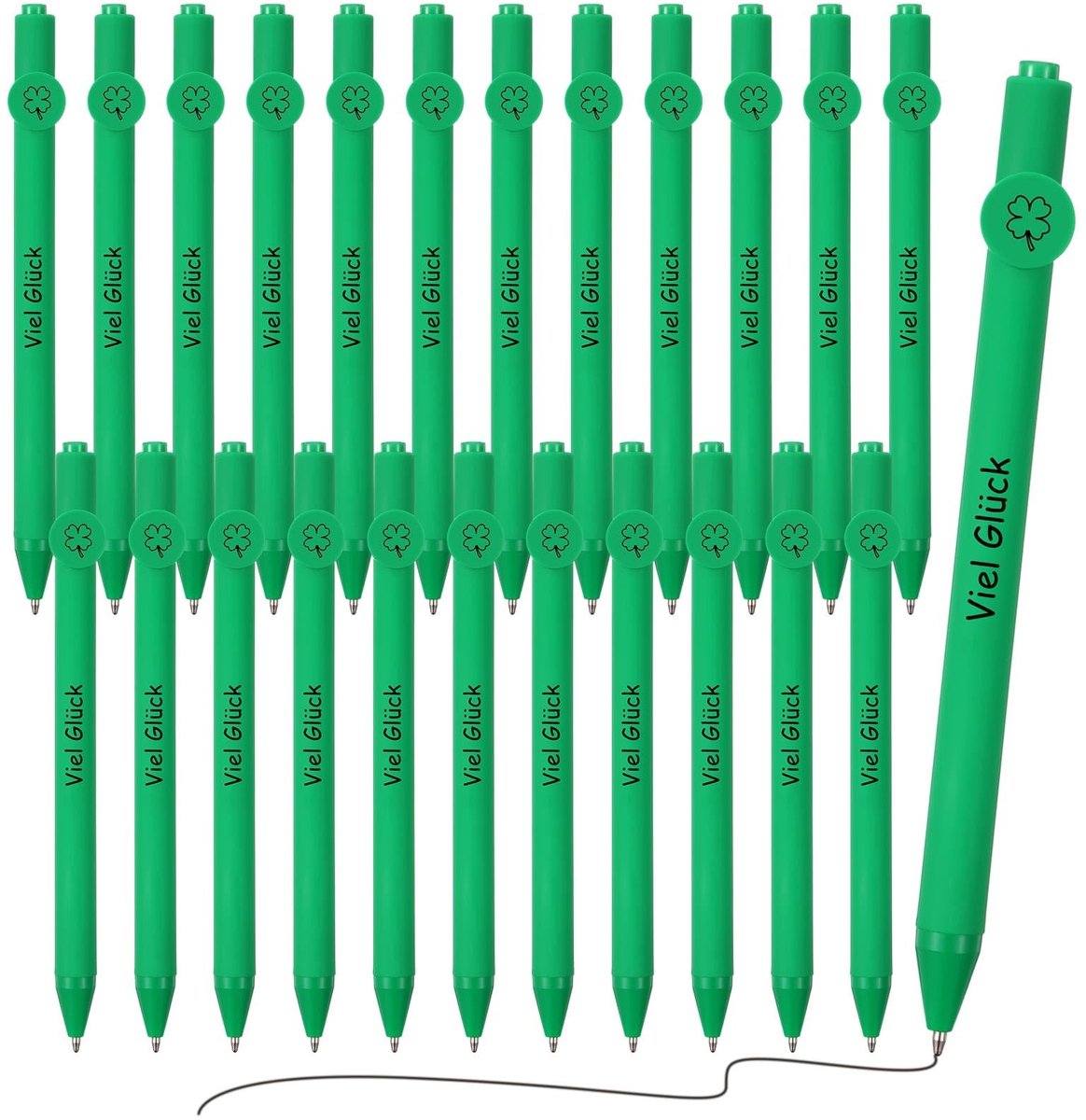 Elzusha - Set van 24 Inspirerende Geluksbalpennen voor Afscheid