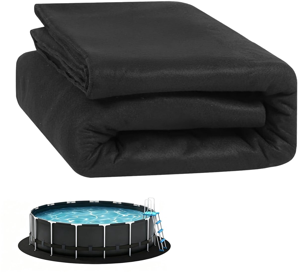 Elzusha - Ronde Pool Mat - Bescherming voor Buitenvloer - 370 cm