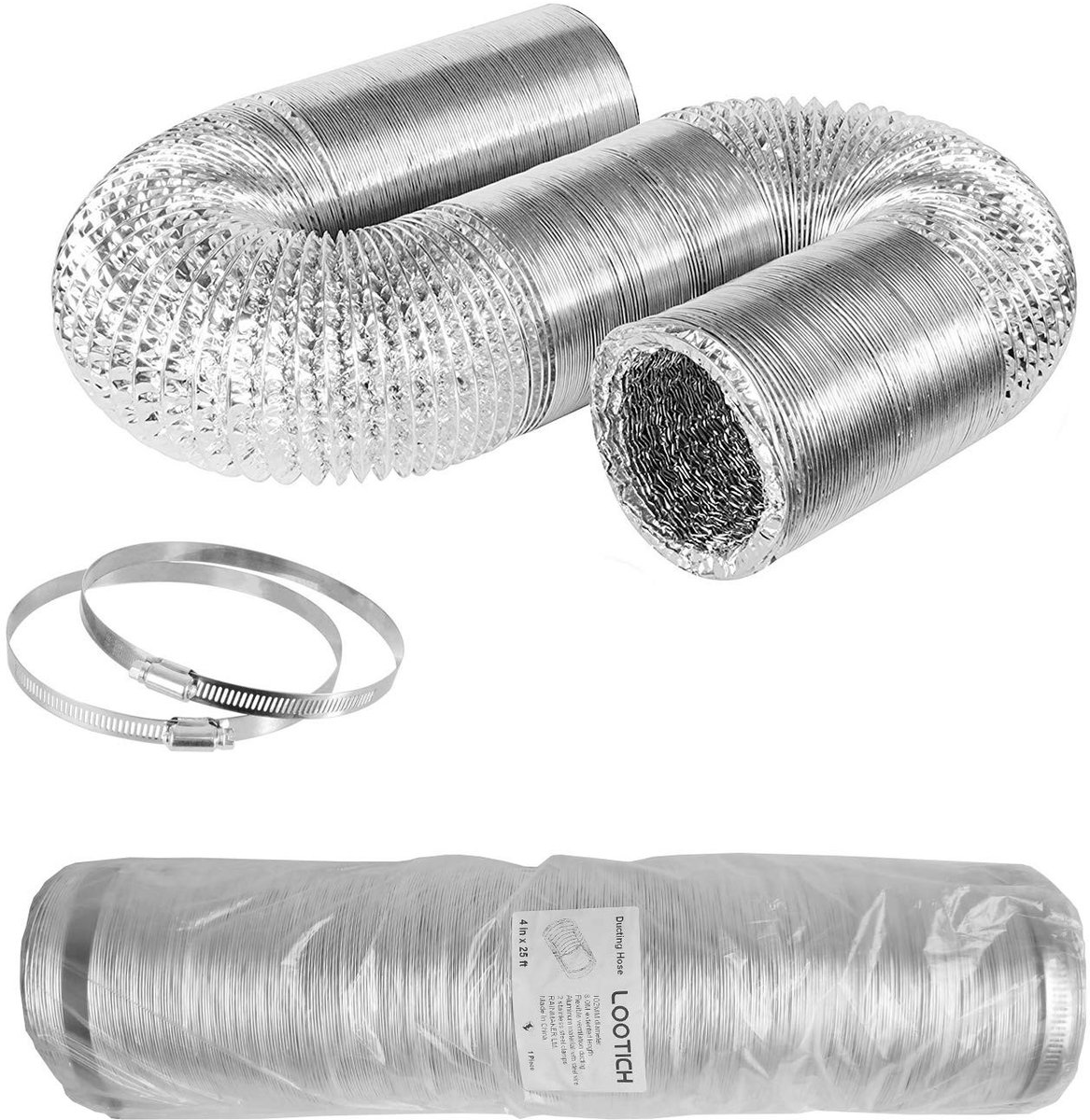 Elzusha - Flexibele Aluminium Ventilatie Slang van 8 Meter