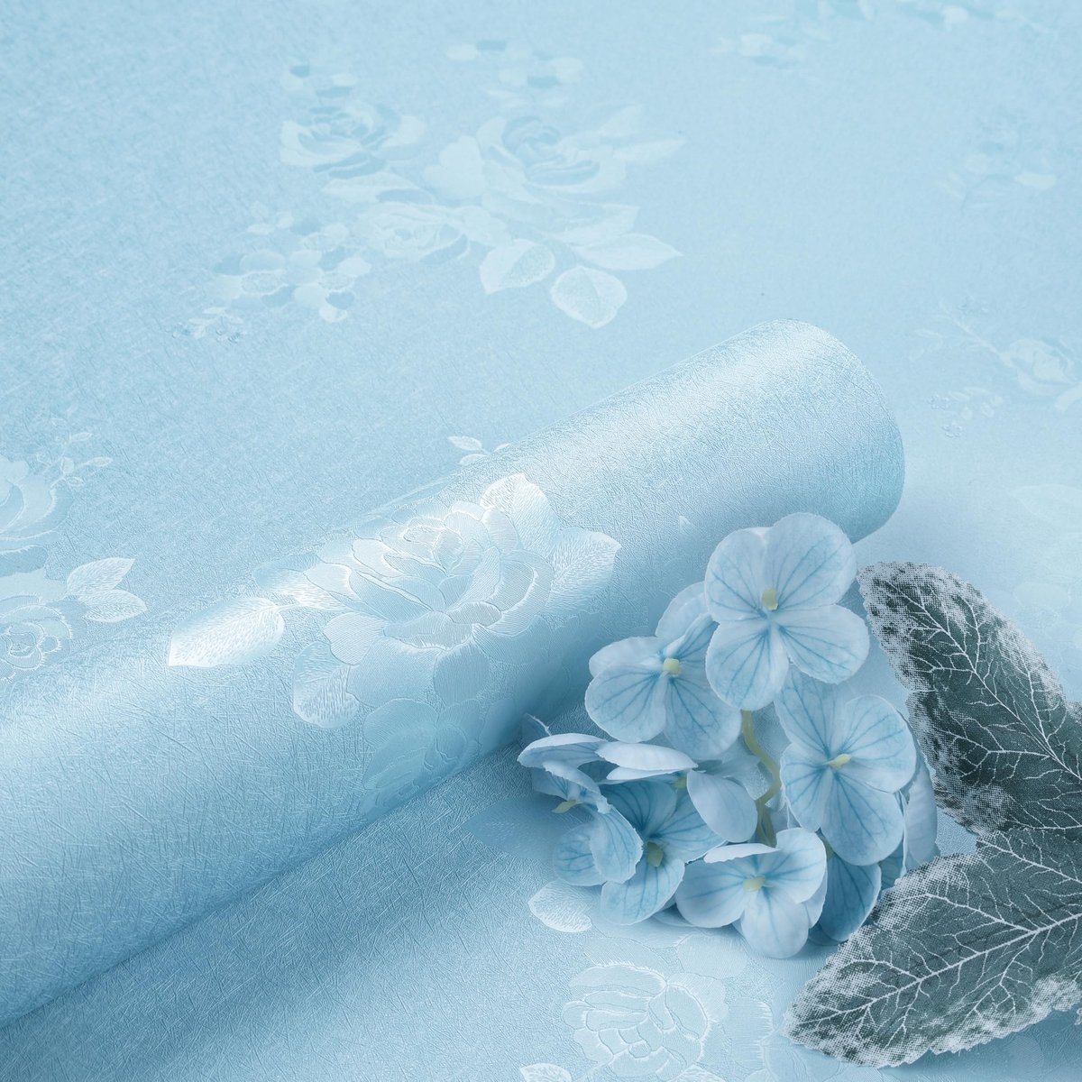 Elzusha - Zelfklevend Behang met Bloemenpatroon - Waterdicht en Afneembaar