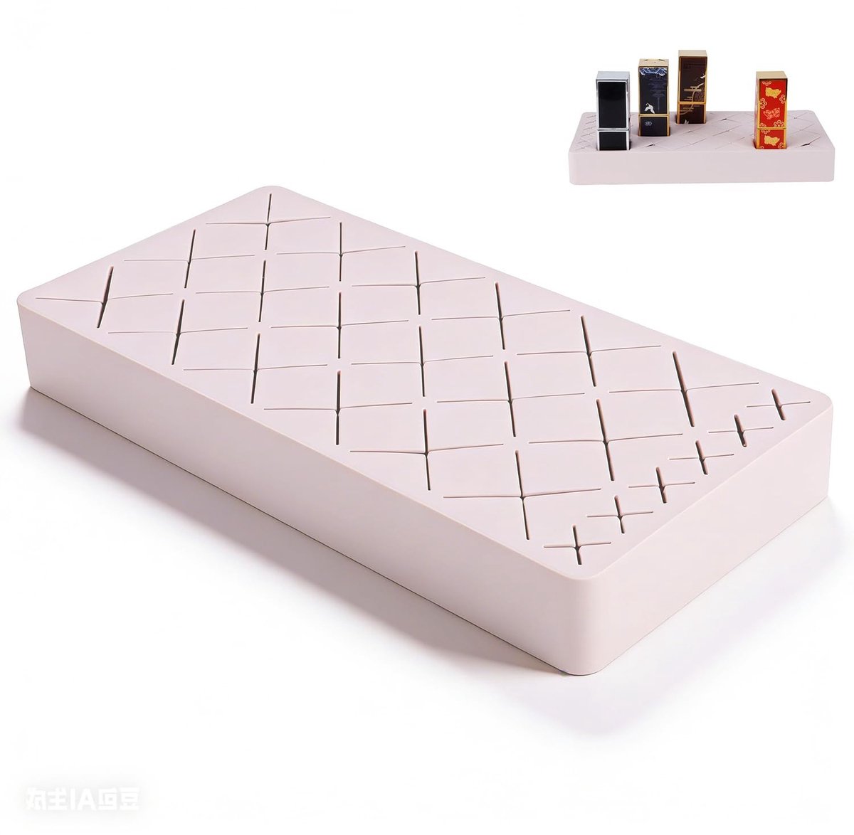 Elzusha - Lippenstift Organizer - 24 Vakjes - Roze met Silicone Inzetstukken
