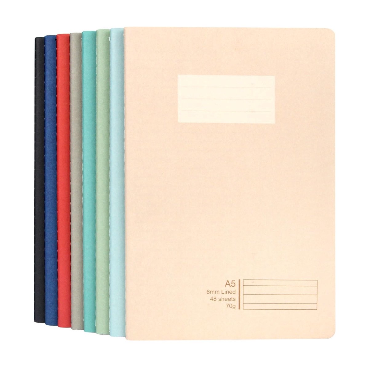 Elzusha - A5 Notitieboek Set van 8 - Zacht Kaft met Elegant Design