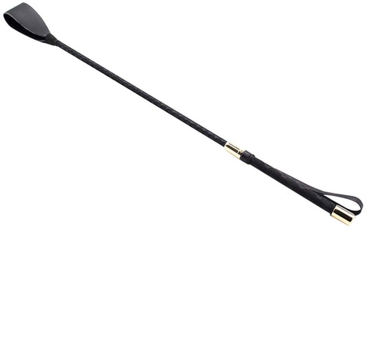 Elzusha - Lederen zweep met antislip handvat - 30 cm