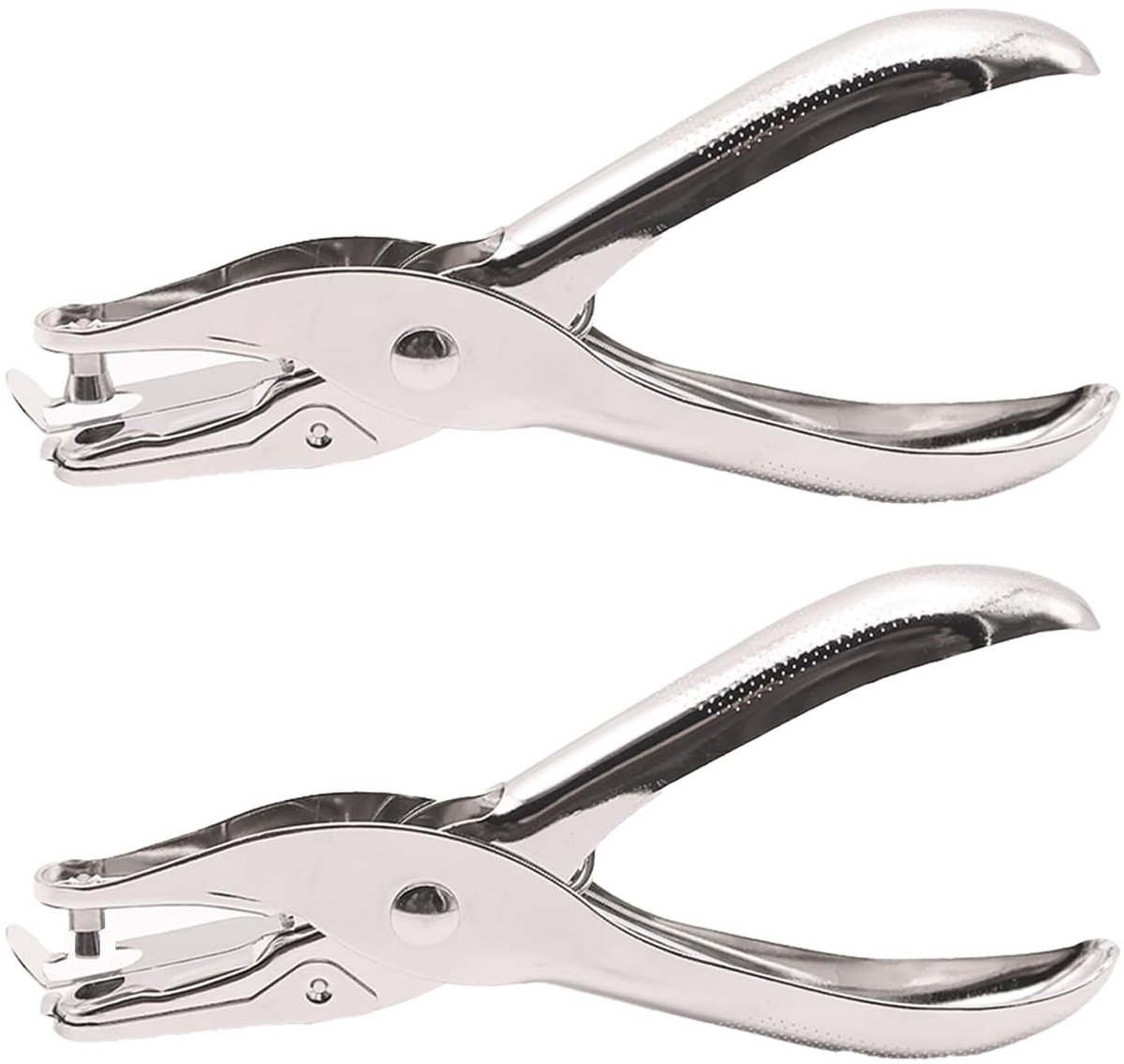 Elzusha - Handmatige Papierpons Set van 2 - 6 mm en 3 mm Gaten - Robuust Metaal