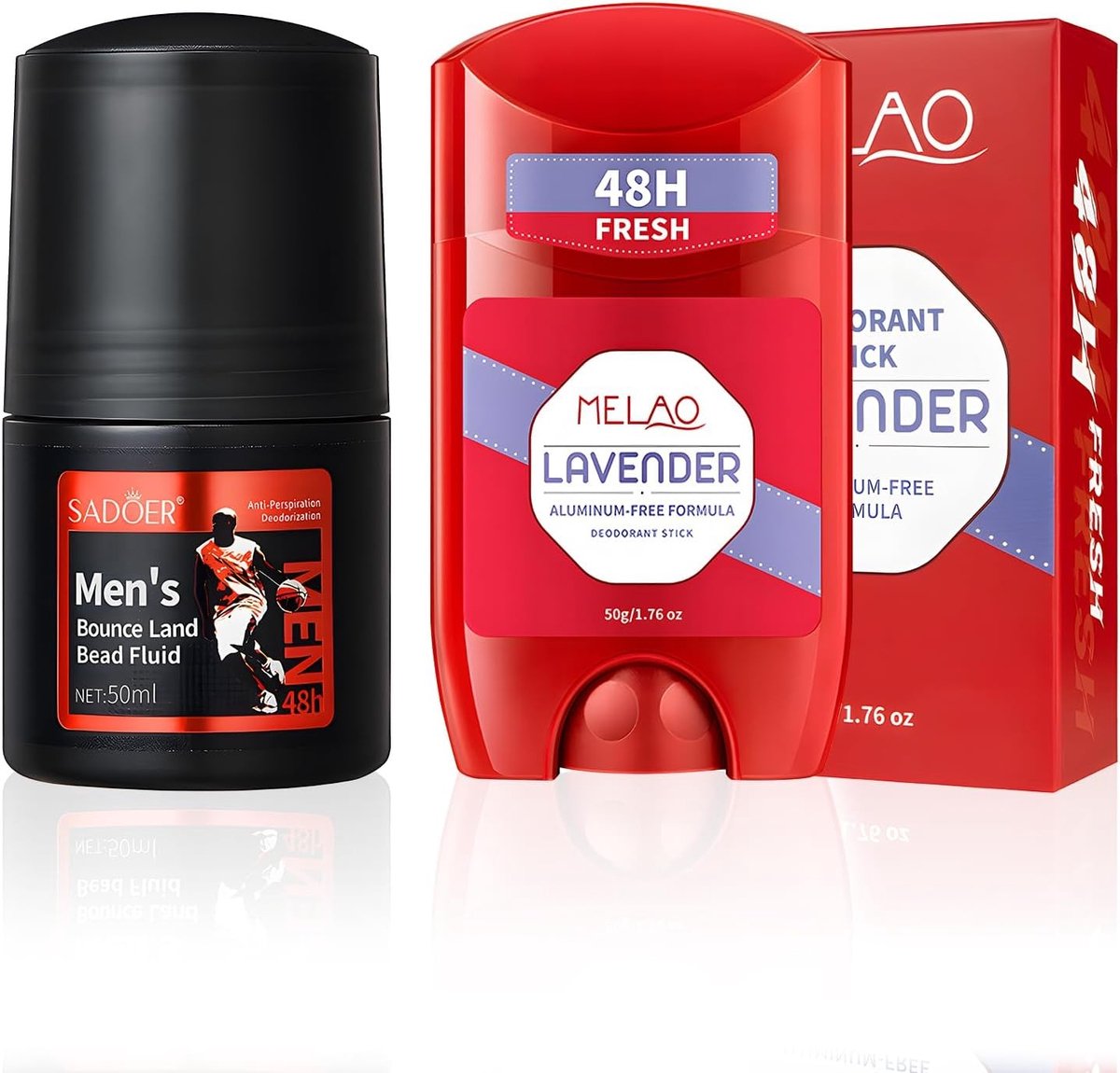 Deodorant Stick en Roll-On voor Mannen, Vrouwen en Kinderen - 48Uur Frisse Geur, Antitranspirant en Langdurige Bescherming