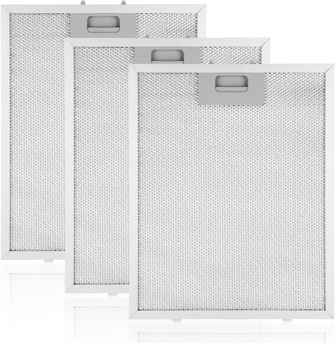 3-delige vetfilter voor afzuigkap 320mm x 260mm, hoge olieopslagcapaciteit, hittebestendig en efficiënt in vetafvoer