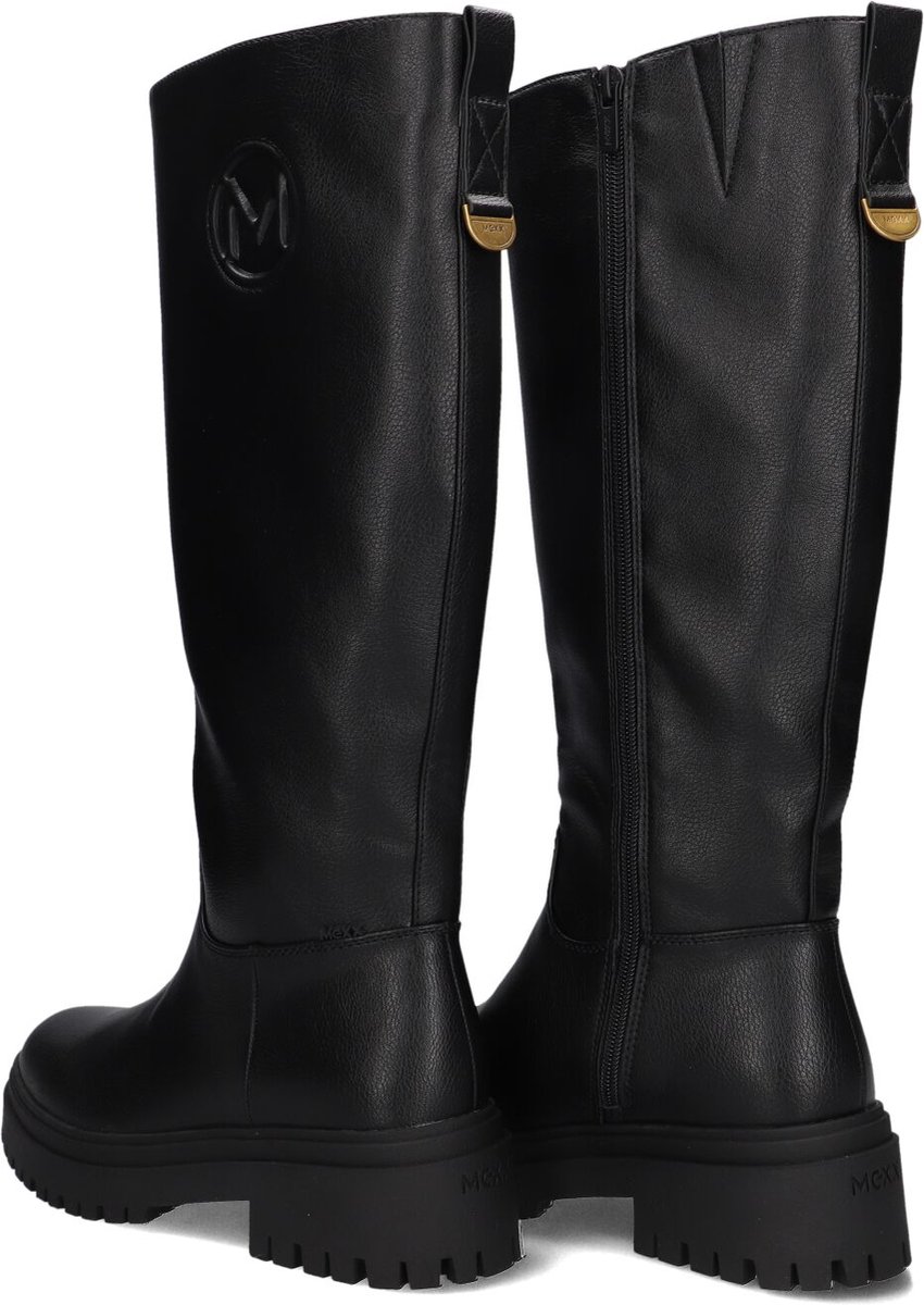 Mexx Maiana Keto Laarzen - Leer - Dames - Zwart - Maat 36