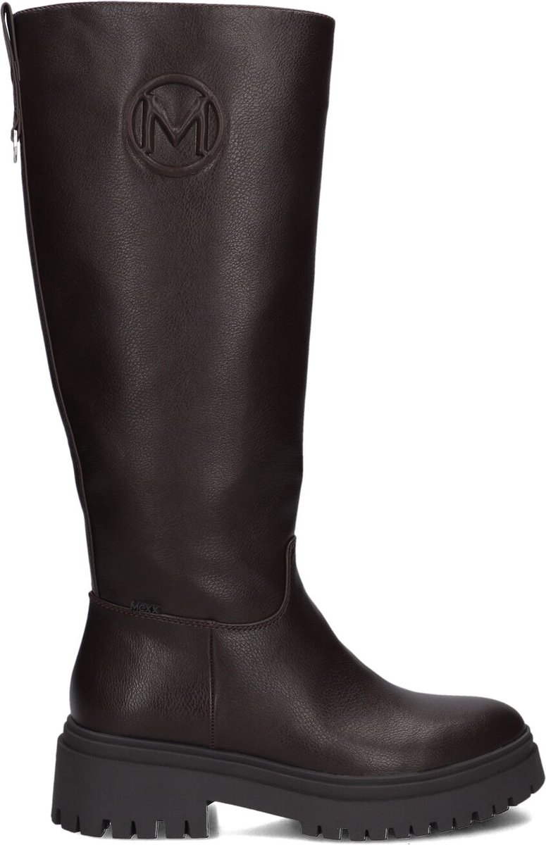 Mexx Maiana Keto Laarzen - Leer - Dames - Bruin - Maat 37