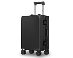 TRVLMORE Premium Handbagage Koffer - 54 × 35 × 22 cm - Spinnerwielen 360° - Dubbel TSA-cijferslot - Polycarbonaat - Ritsvrij - 40 Liter - Zwart