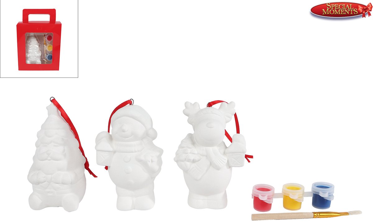 Van Manen kerstfiguren DIY knutselset aardewerk schilderen kinderen.