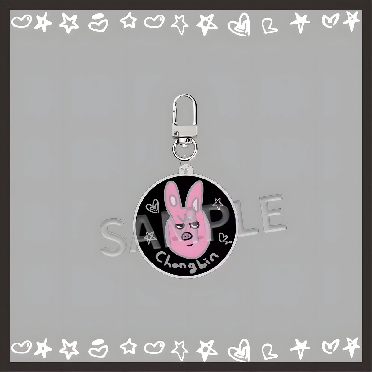 KPOP Stray Kids SKZ Changbin Acrylic Keyring SKZOO Face [Sleutelhanger]
