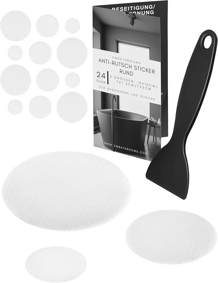 Antislipsticker - Set van 24 - Zonder Boren