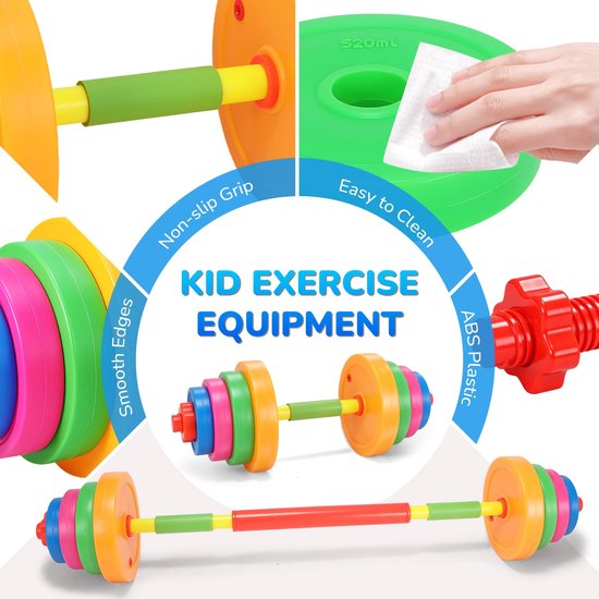 Verstelbare 5-In-1 Kettlebellset Voor Kinderen – Fitnessspeelgoed Met Verstelbaar Gewicht Voor Fysieke Beweging Bij Kleuters — afbeelding 5