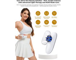 5-in-1 Body Sculpting Machine - Beste apparaat voor cellulitisverwijdering - Lymfedrainagemassage, anti-cellulitismassageapparaat en huidverstrakking voor gezicht, buik, armen, benen, taille en love handles