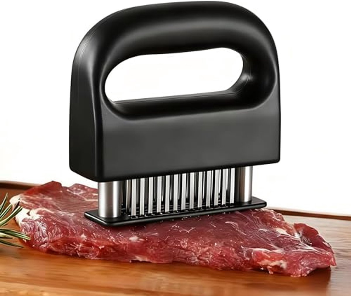 Vleesvermalser van roestvrij staal voor huishoudelijk gebruik- vleesvermalsernaald met 48 tanden- peesbreker voor biefstuk- vleeshamer- vleesvermalser voor de barbecue