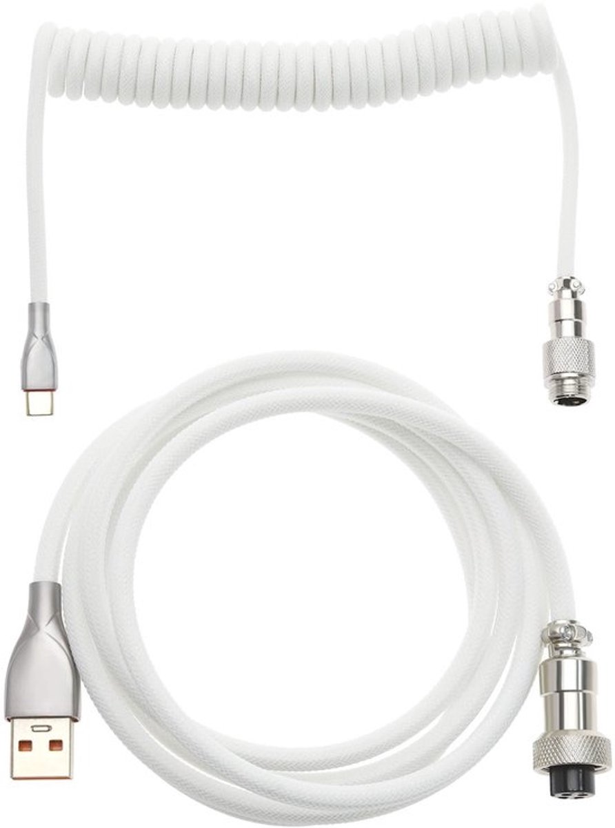 Dailygoody - Gevlochten mechanische toetsenbordkabel - Usb-c gaming kabel