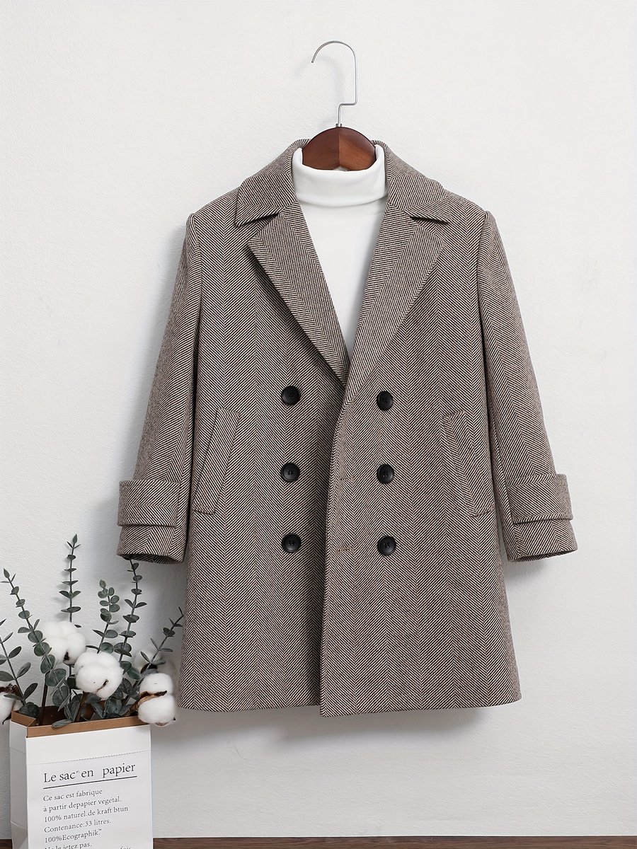 Currero Mantel Jongens Tussenmantel Jongen Winter Jas Mantelpakje Trenchcoat Overjas Overcoat Winterjas 1-2 Jaar Beige