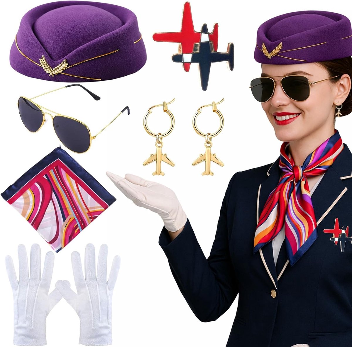Pack van 6 Vleugels Kostuums voor Vrouwen en Meisjes, Perfect voor Carnaval, Halloween en Cosplay Activiteiten