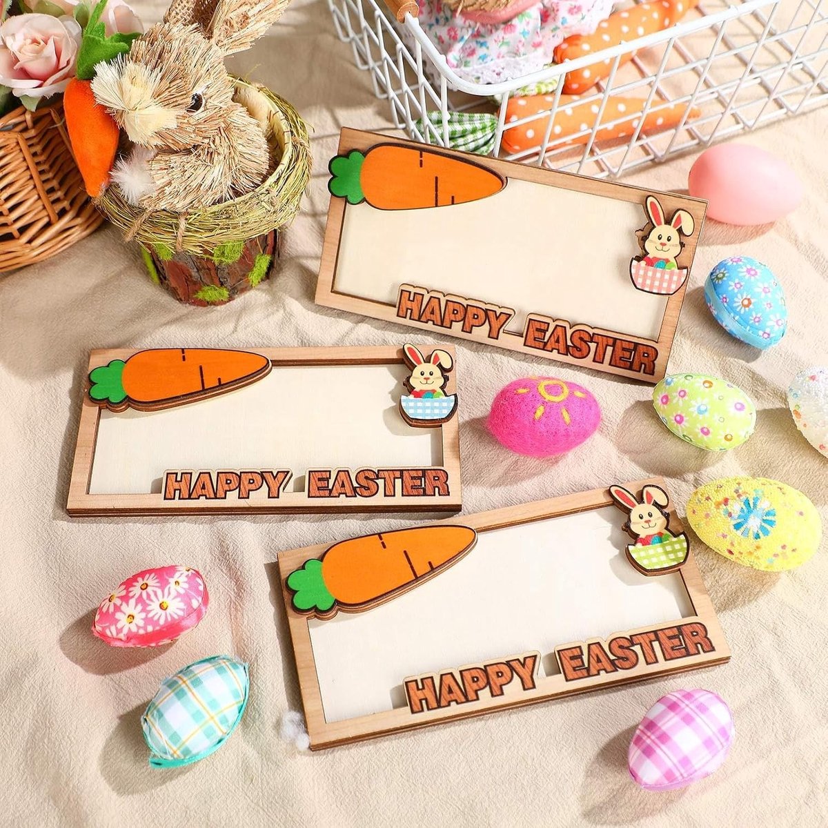 Easter Geldcadeaus in Houten Geschenkdoos met Konijndecoratie voor Geld en Bankbiljetten, Perfect voor Paasverpakkingen