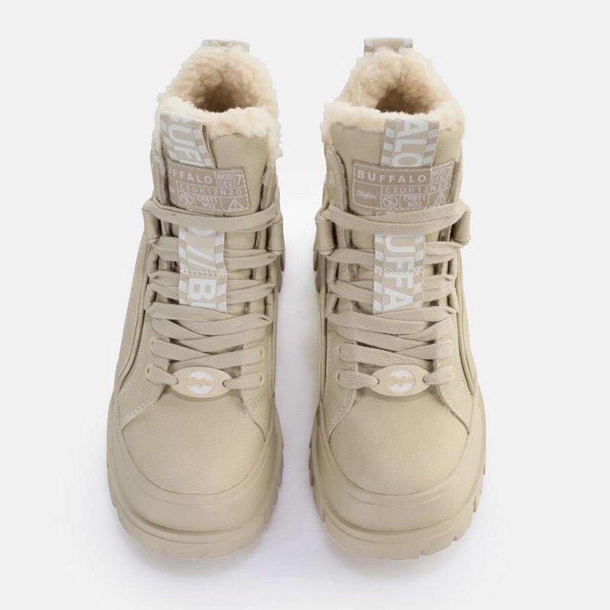 Buffalo Aspha NC Mid Dames Laars - beige - EU36