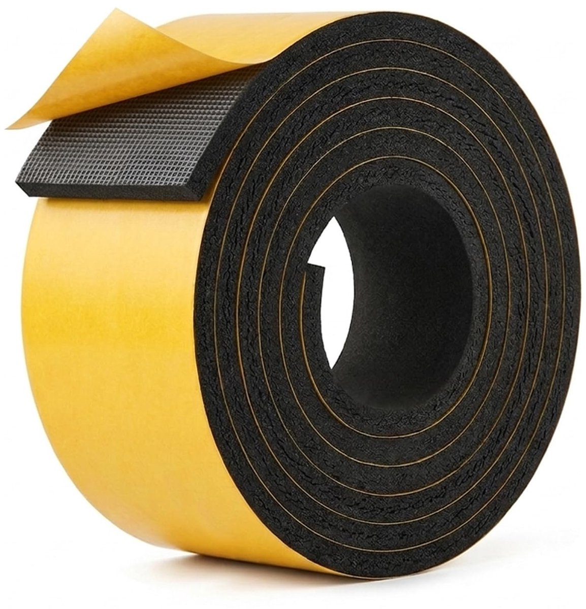 6 meters Zwarte Zelfklevende Schuimrubber Afdichtingsband (Vensterraam Schuimband) – Universele Afdichtingsband voor - ShopVlot