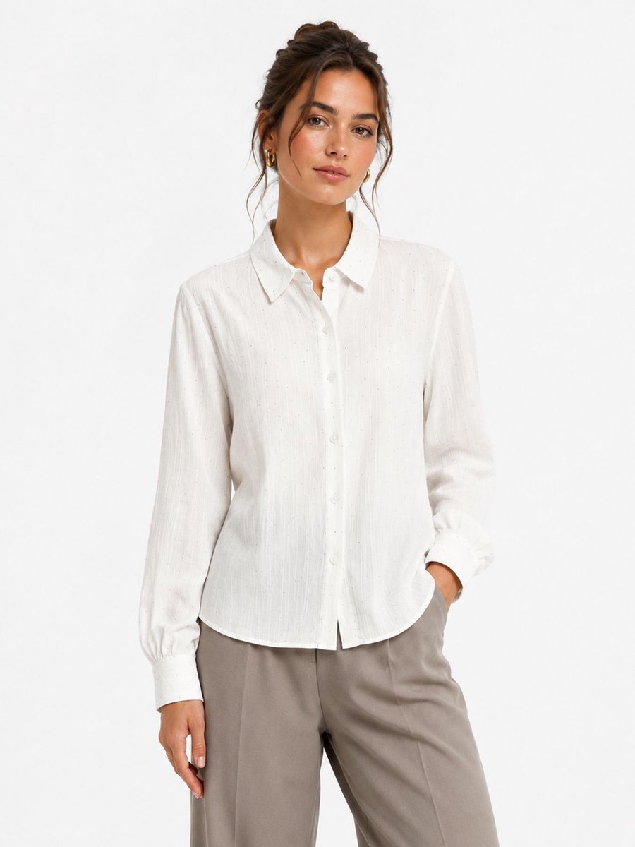 VMVICCA STUD LS SHIRT WVN