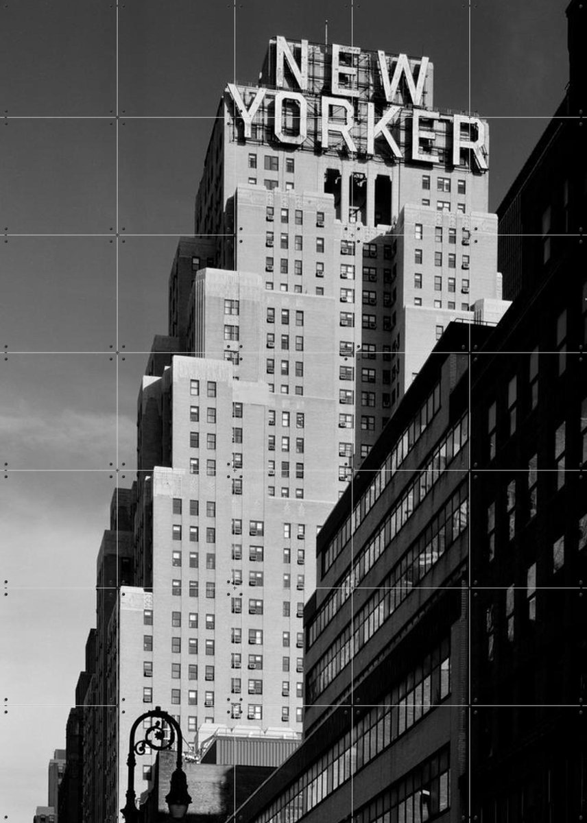 IXXI New Yorker, Teun Voeten - 100 x 140 cm - Gratis ophangtool - Grote wanddecoratie en posters - Vintage, Fotografie, Gang, Woonkamer, Architectuur