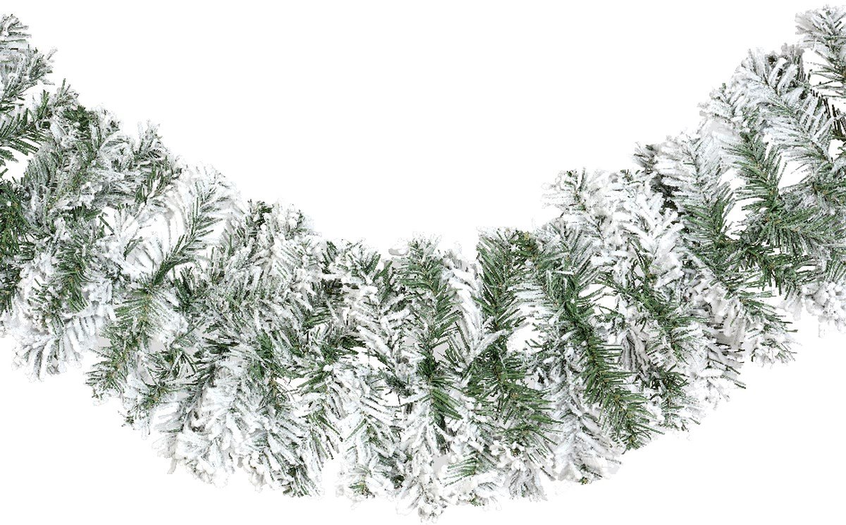 Guirlande Besneeuwd - 270 cm x 20 cm - Kerstdecoratie – foto 5