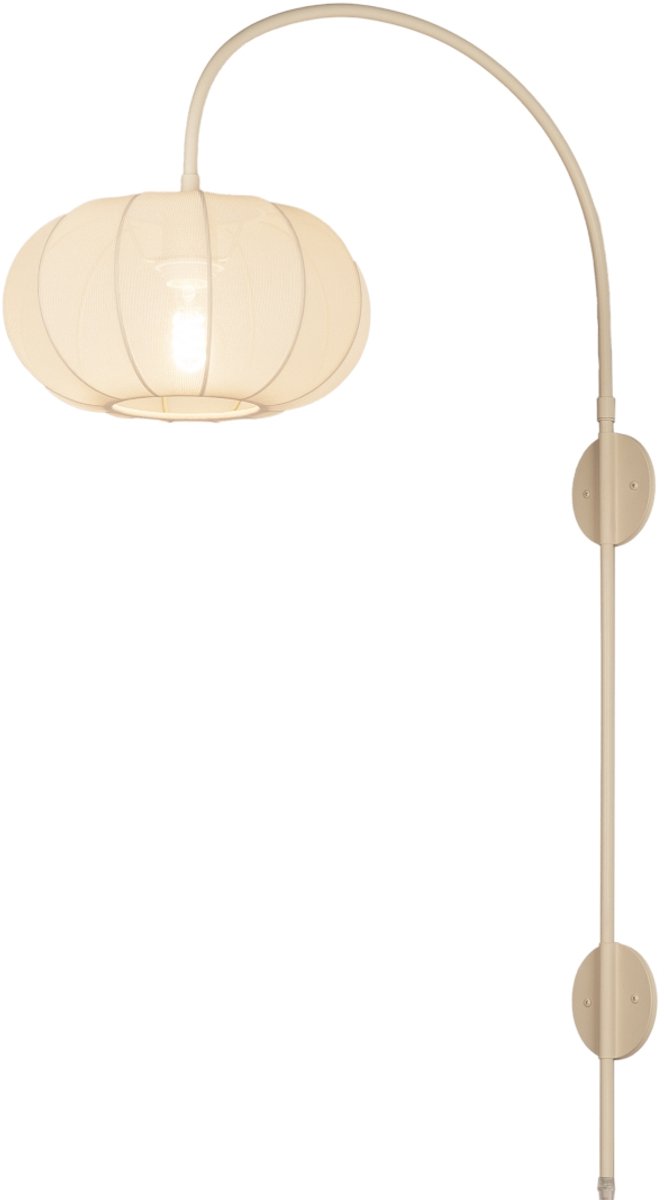 Lumidora Wandlamp 75336 - Voor binnen - TACK - E27 - Beige - Zand - Metaal