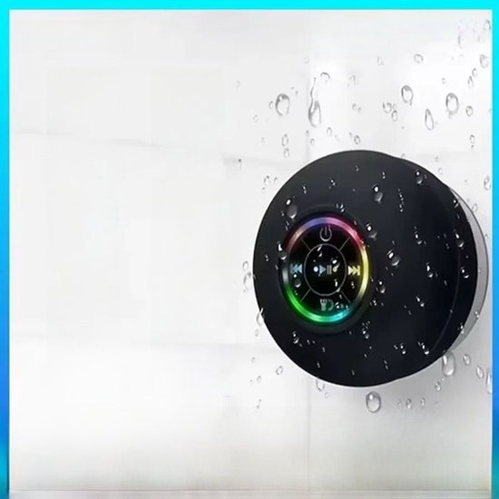Deze zwarte mini Bluetooth-luidspreker is IPX4 waterbestendig, heeft een krachtige bas, een ingebouwde handsfree microfoon en een draagbaar ontwerp, waardoor hij geschikt is Geschikt voor gebruik op het strand, in de auto — afbeelding 3