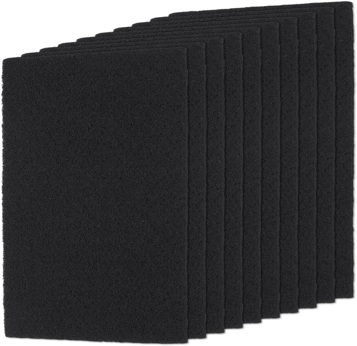Extractor Hoods met 10 Stuks Koolstoffilters, 27 x 20 cm, Actieve Koolstoffilters voor Keuken, Vervangingsfilters voor Geurverwijdering