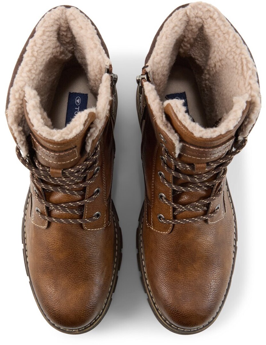 Tom Tailor - Waterdichte laarzen met gespdetails - Maat 40 - brown