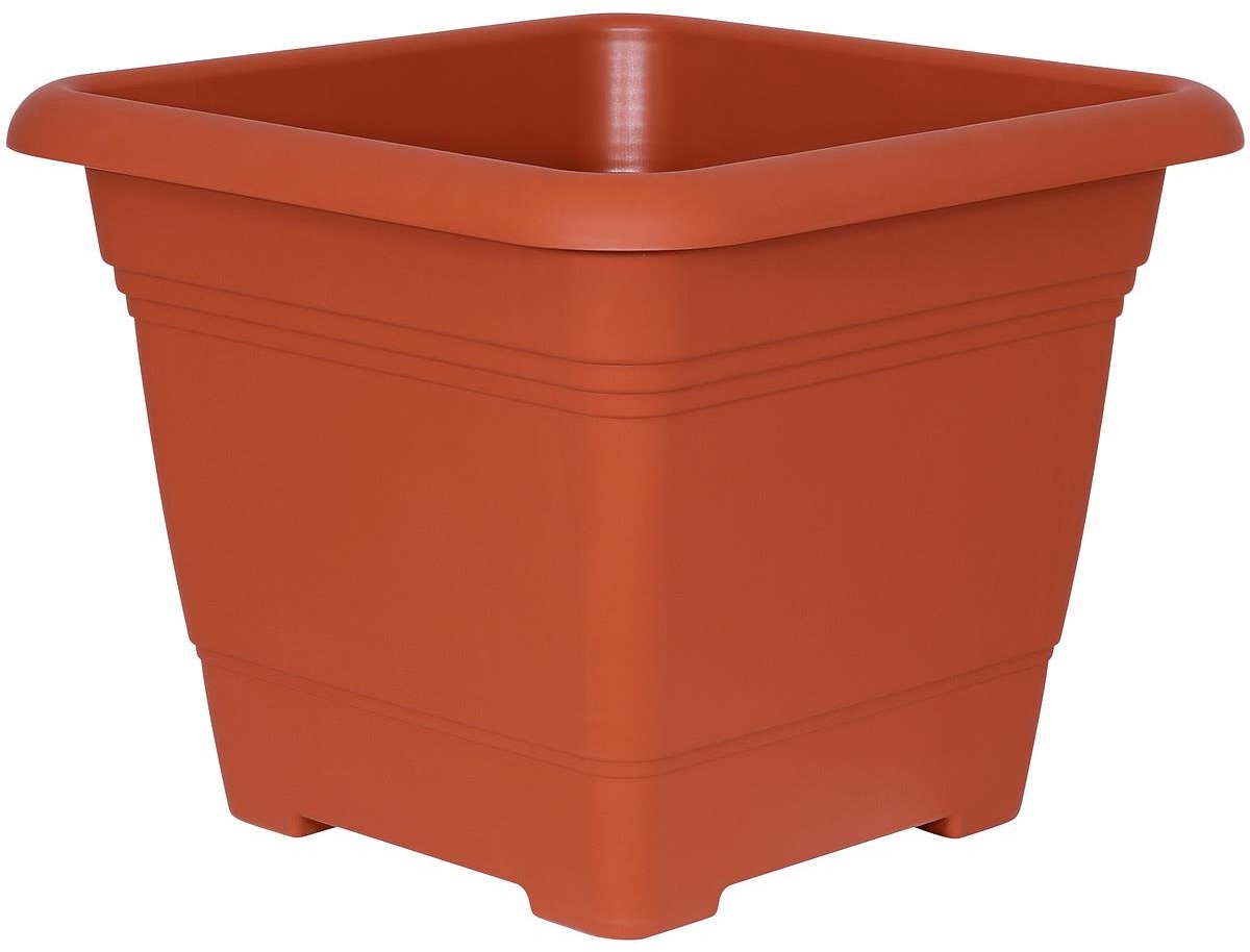 Geli Plantenbak NORA Terracotta 48 cm vierkant - Kunststof