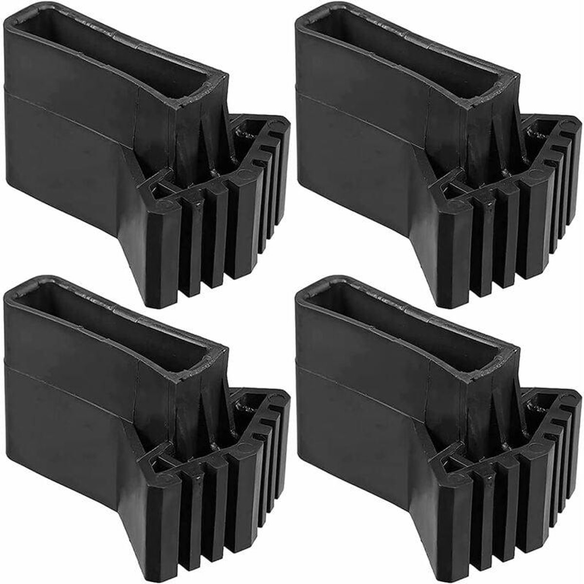 Ladderdop - Ladder Feet - Non-Slip Rubber Foot Covers - 4 Stuks - Voor Thuisgebruik - Zwart