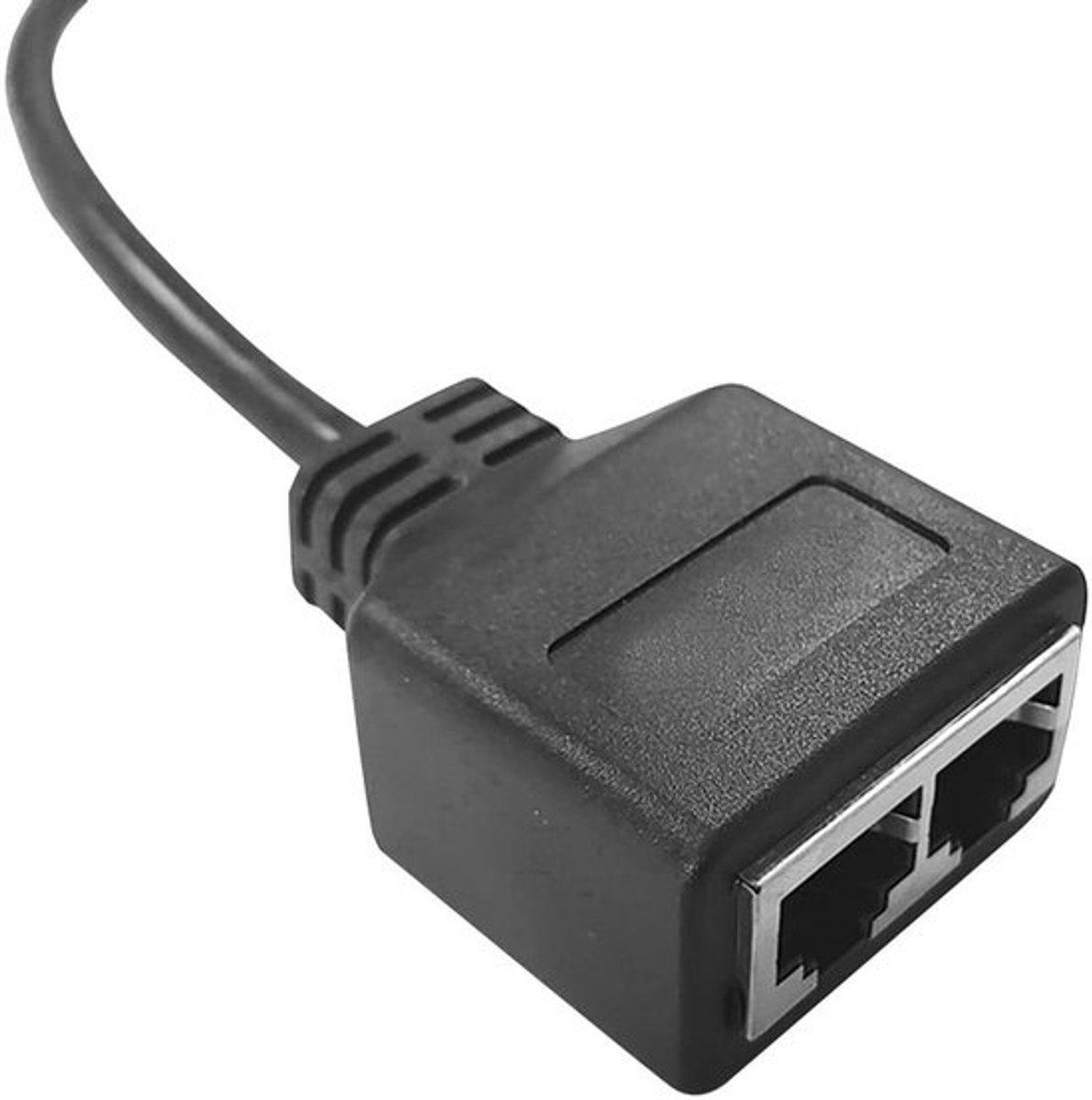 Dailygoody - Netwerkadapter - Ethernet Splitter 1 tot 2 - Hoge snelheid - 10 x 10 x