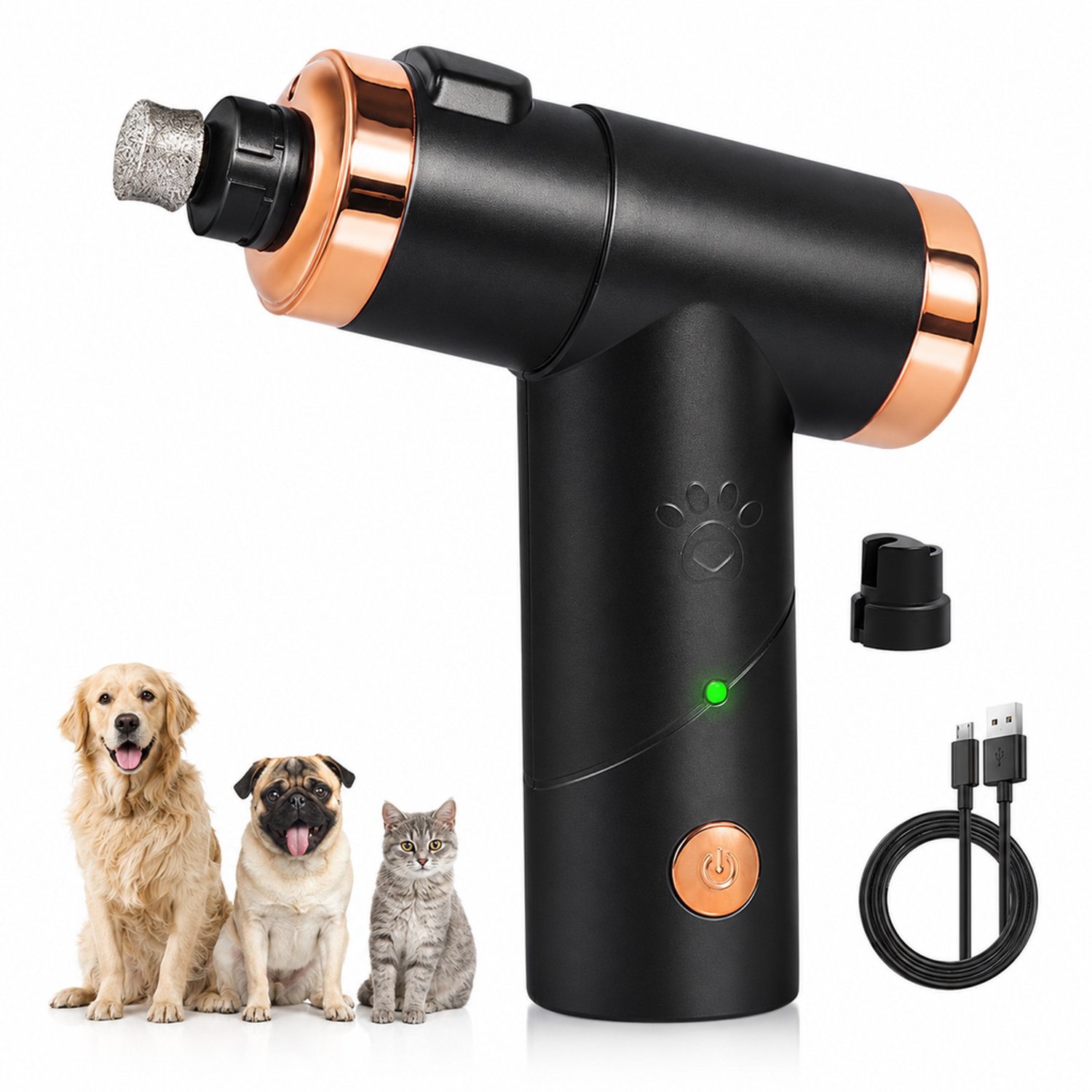 Elektrische nagelknipper voor huisdieren - J1 - voor nagelverzorging - individuele verpakking