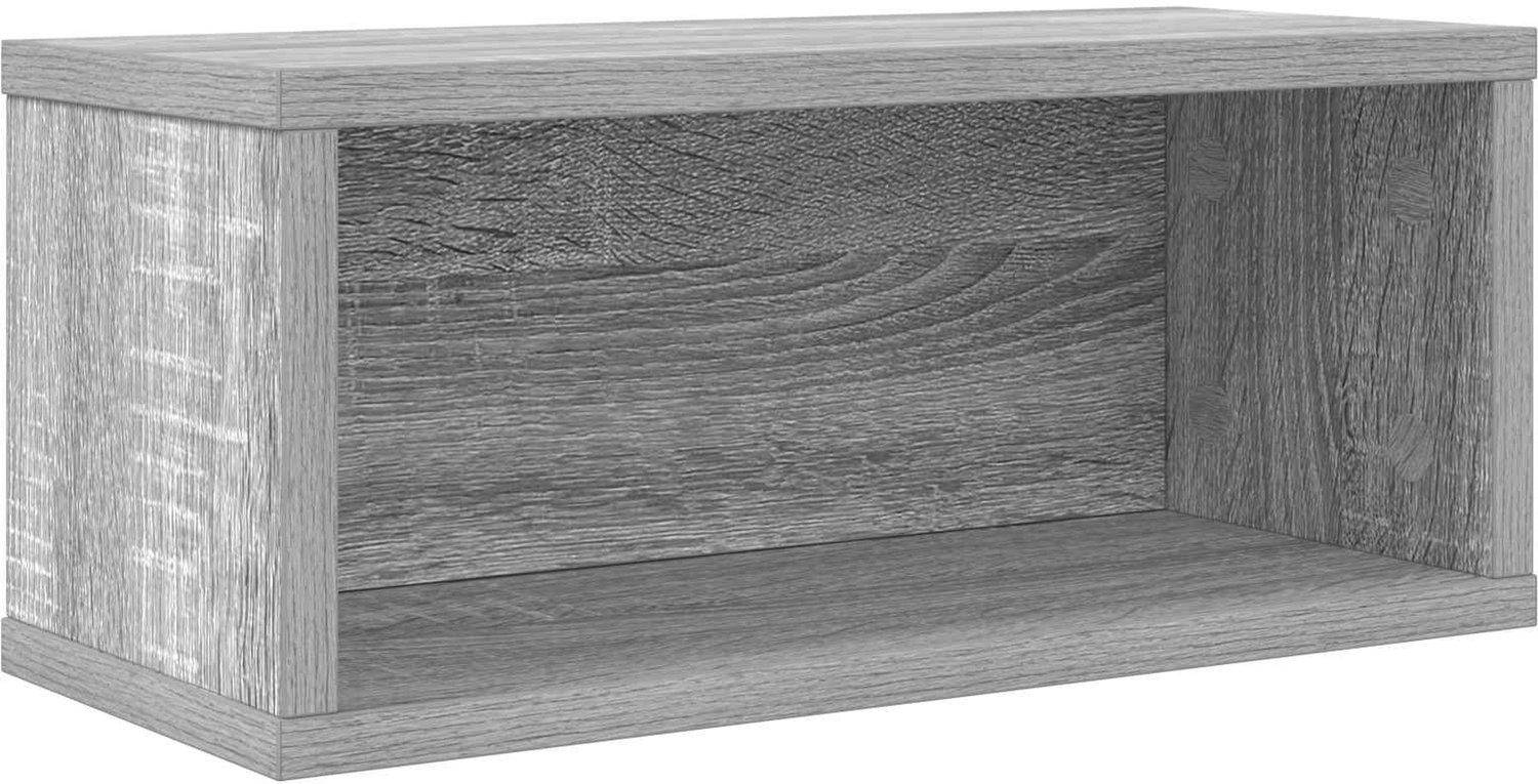 Image of vidaXL - CD - Opslagrek - Grijs - Sonoma - 40 - x - 17 - x - 17 - cm - Bewerkt - hout