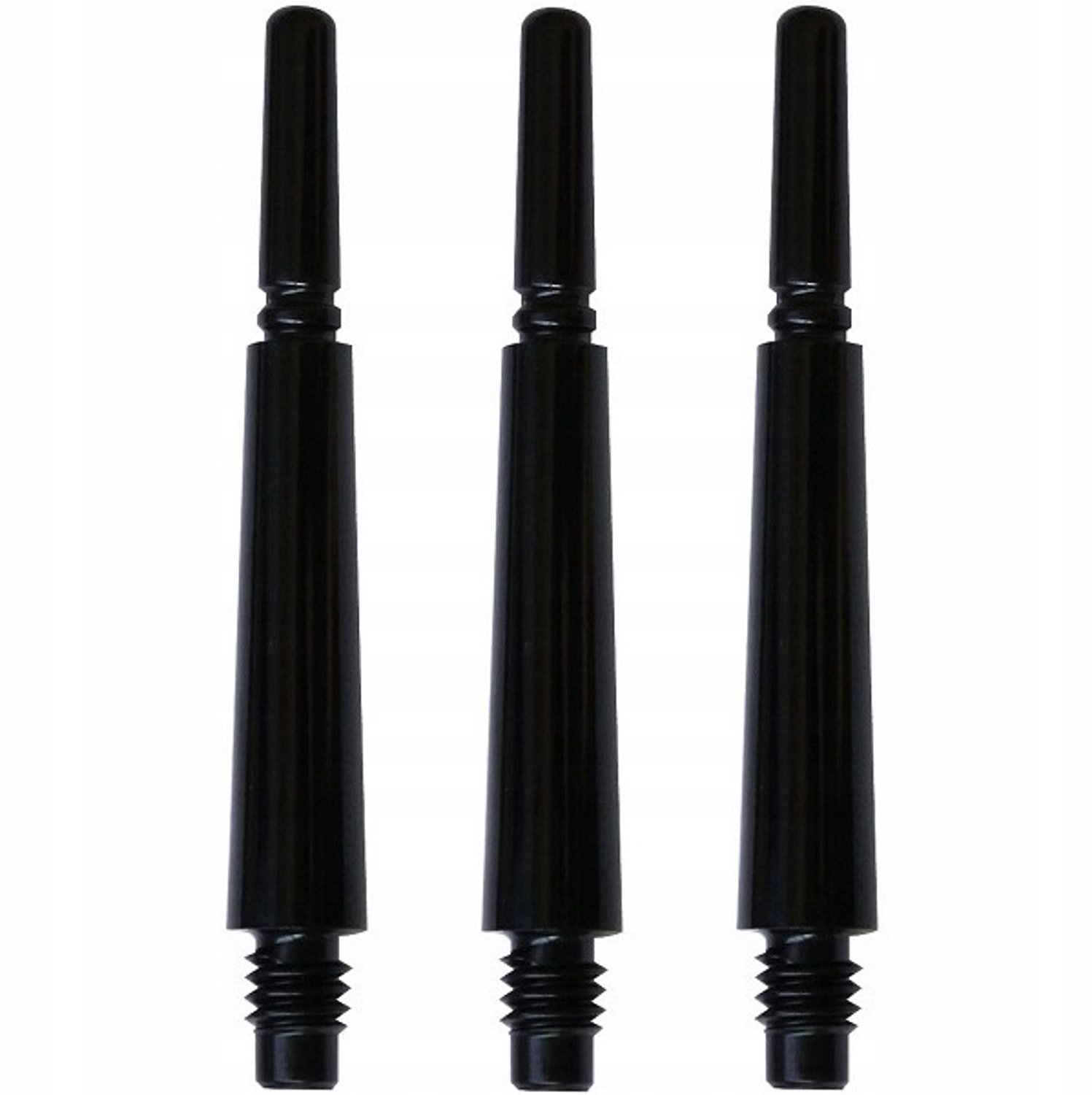 Merkloze Dartshafts Locked 3 Zwart 24mm