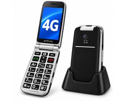 Artfone G3 Senioren Telefoon 4G - Klaptelefoon Dubbel Scherm - SOS Noodknop - GSM Dumbphone - Zwart