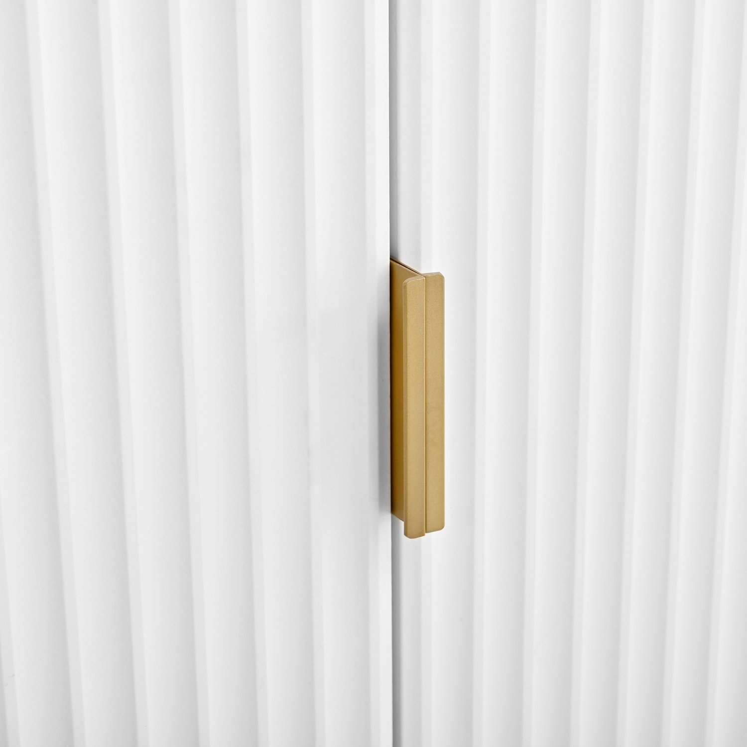 MODENUIT TV-meubel - Drie deuren en laden - Kabelopeningen - Voor woonkamer - MDF en spaanplaat - Wit - 170 cm